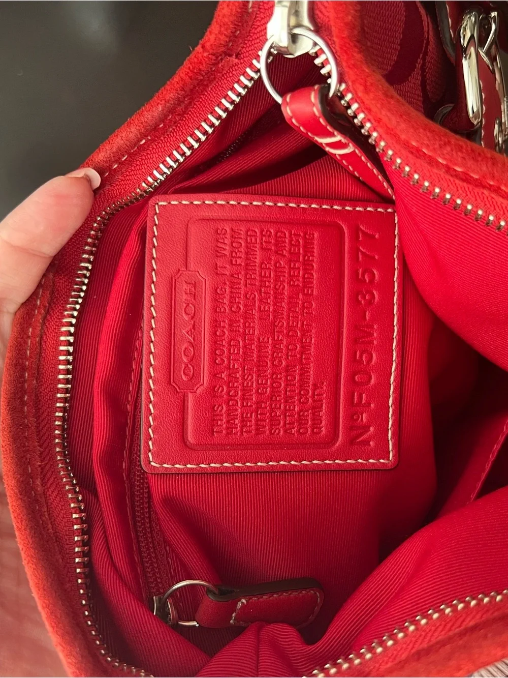 COACH Signature Jacquard Shoulder Bag Y2K Vintage